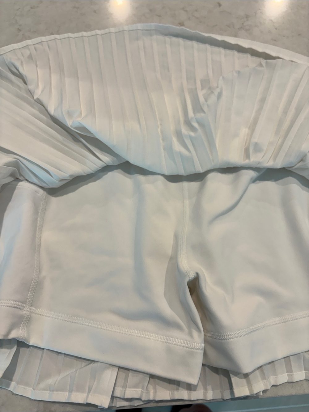 Lululemon White Tennis Skort Built-In Shorts Multi Pocket Size 8 Like New - Picture 3 of 8